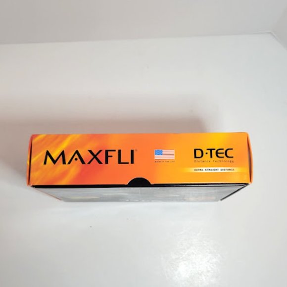 BOX OF 12 BRAND NEW MAXIFLI GOLF BALLS D TEC EXTRA STRAIGHT DISTANCE GOLF BALLS - Picture 6 of 6